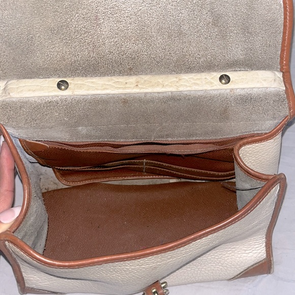 Dooney & Bourke satchel handbag Cream & leather - Picture 4 of 5